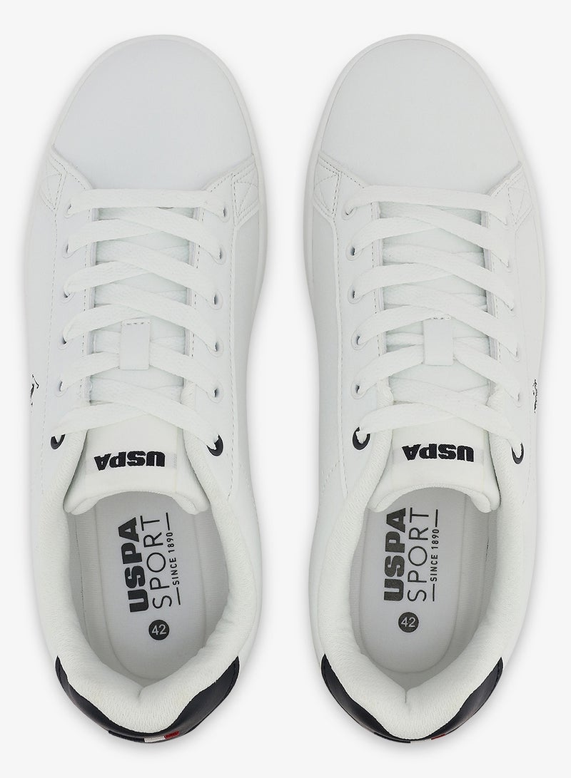 U.S. Polo Assn. Men's White Low-Top Canvas Sneakers - Bold Iconic Branding for a Clean Look Shoes - Image 5