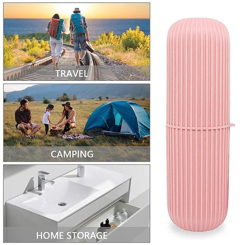 HEMIZA 1 Pcs Travel Soap Case 1 Pcs Toothbrush Case Waterproof Travel Soap Dish Shower with Convenient Handle Leakproof Travel Soap Case Holder for Bathroom Camp Outdoor (HE-5) - Image 2