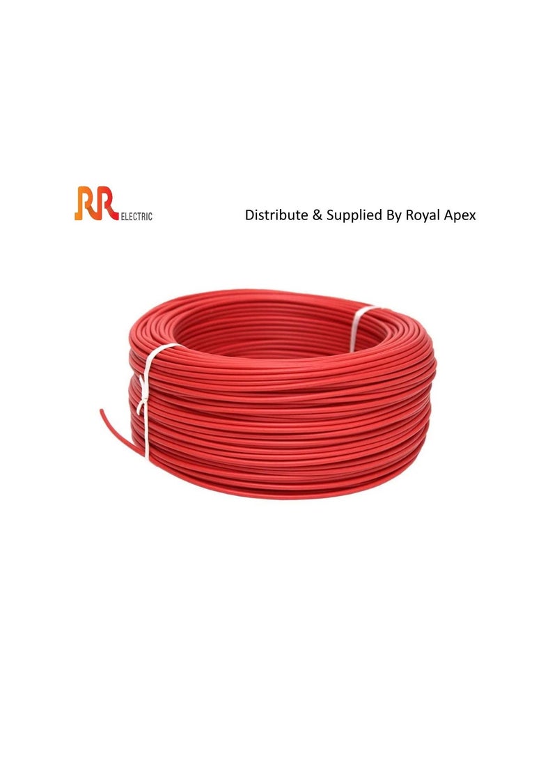 RR Multi Strand Pure Copper Single Core Flexible Cables Trirated Electrolytic Conductor up to 105C Fire Resist Electric Panel Wire BS6231 ISO9001 CE Compliant 100Y 90m Roll 0.75mm Red - Image 2