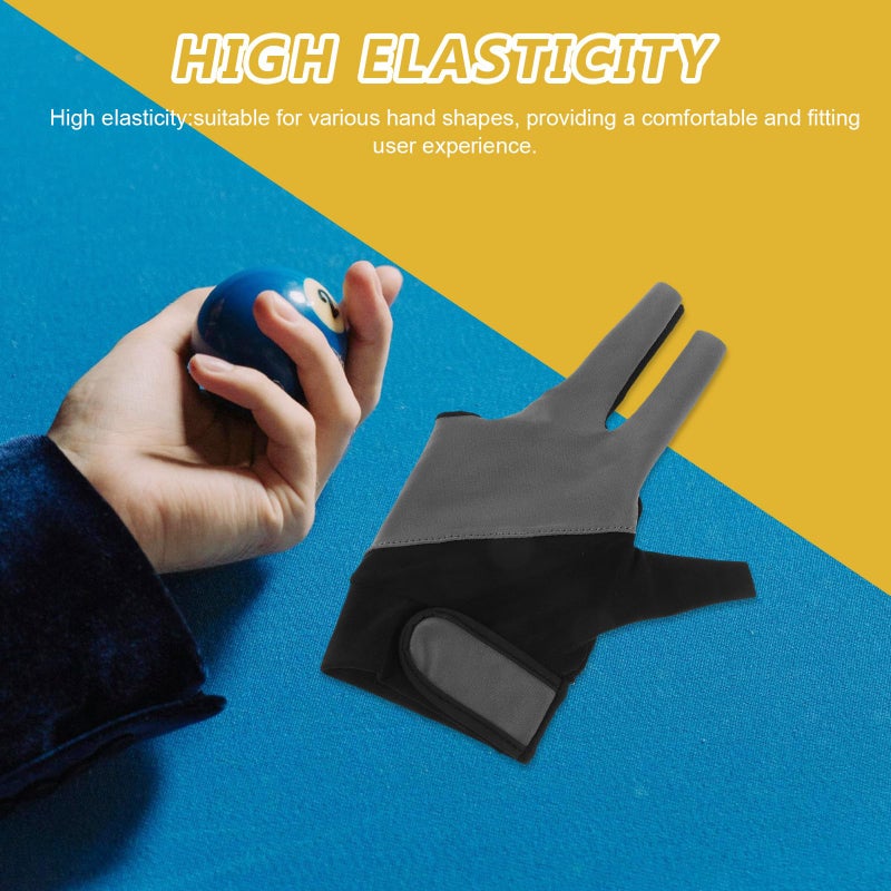 Cabilock Left Hand Billiard Glove Breathable Elastic Protective Pool Cue Glove for Men - Image 4