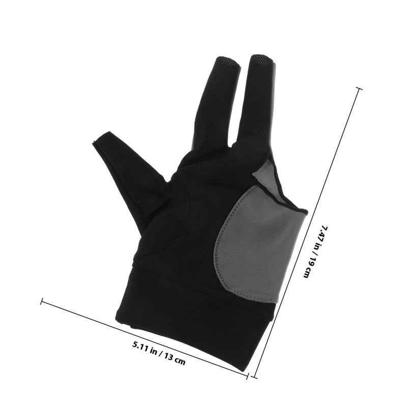 Cabilock Left Hand Billiard Glove Breathable Elastic Protective Pool Cue Glove for Men - Image 3