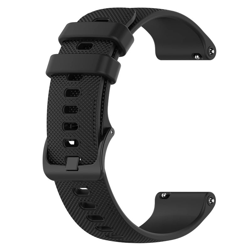 LOKEKE 22mm Silicone Replacement Band Compatible with Garmin Forerunner 255/Vivoactive 4 Smartwatch - Image 2