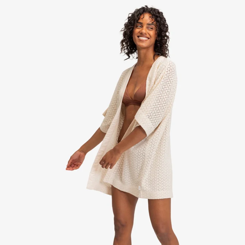 روكسي Fun Swell Beach Kimono Cover Up - Women