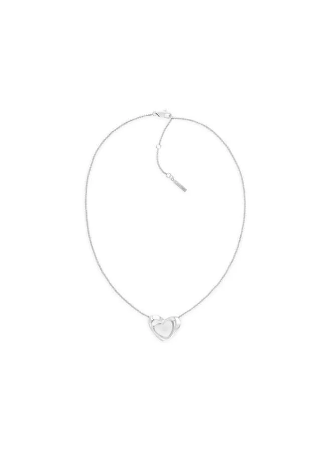 Calvin Klein  Enchanting Collection Necklace For Women In Stainless Steel With A Heart Pendant - 35000757 for Women | Best Price UAE