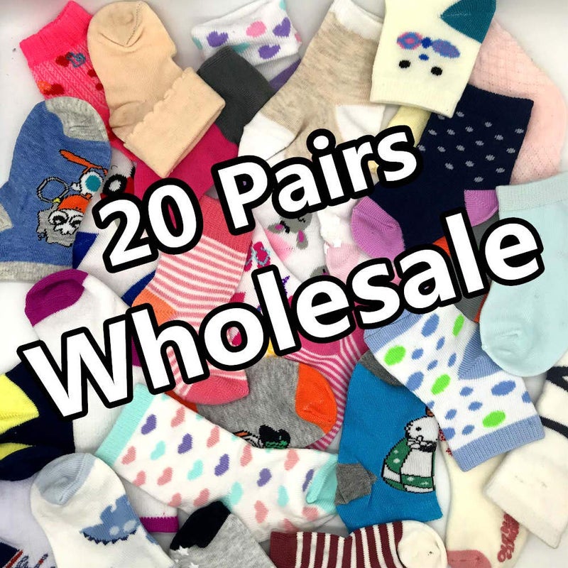 WAFUNNE Baby Boy Girl Socks Wholesale 20 Pairs Baby Socks Cotton Girl 0-12 months - Image 2