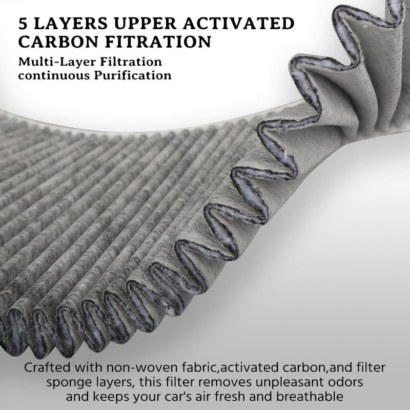 Intake Cabin Air Filter for Tesla Model Y (2020-2026) - HEPA with Activated Carbon - 4 Pack - Image 4