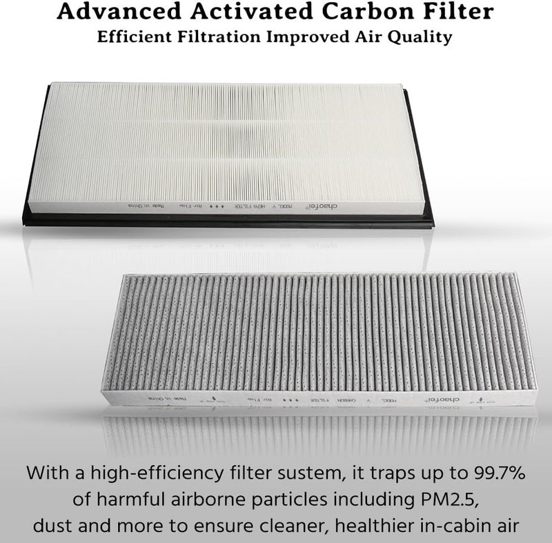 Intake Cabin Air Filter for Tesla Model Y (2020-2026) - HEPA with Activated Carbon - 4 Pack - Image 2
