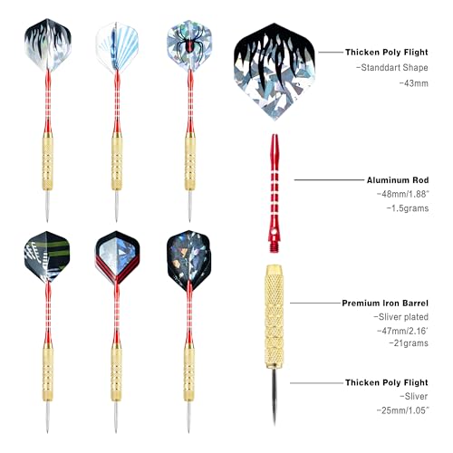CHRDW Darts Metal Tip Set – Perfect Steel Tip Design for Professional and Casual Players to Enhance Your Game. 18 Pieces.CHRDW. (Metal) - Image 3