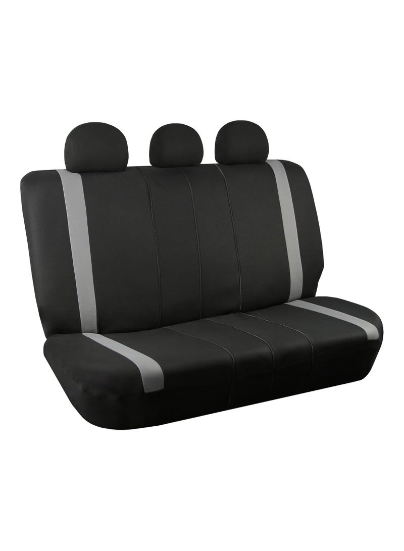 Generic Universal Fit Car Seat Cover for Back Seat - Rear Split Bench Protector for Cars, SUVs, Sedans & Vans – Dog-Friendly Car Seat Protector, Water-Resistant, Durable Cloth Fabric (Gray)  - Image 2