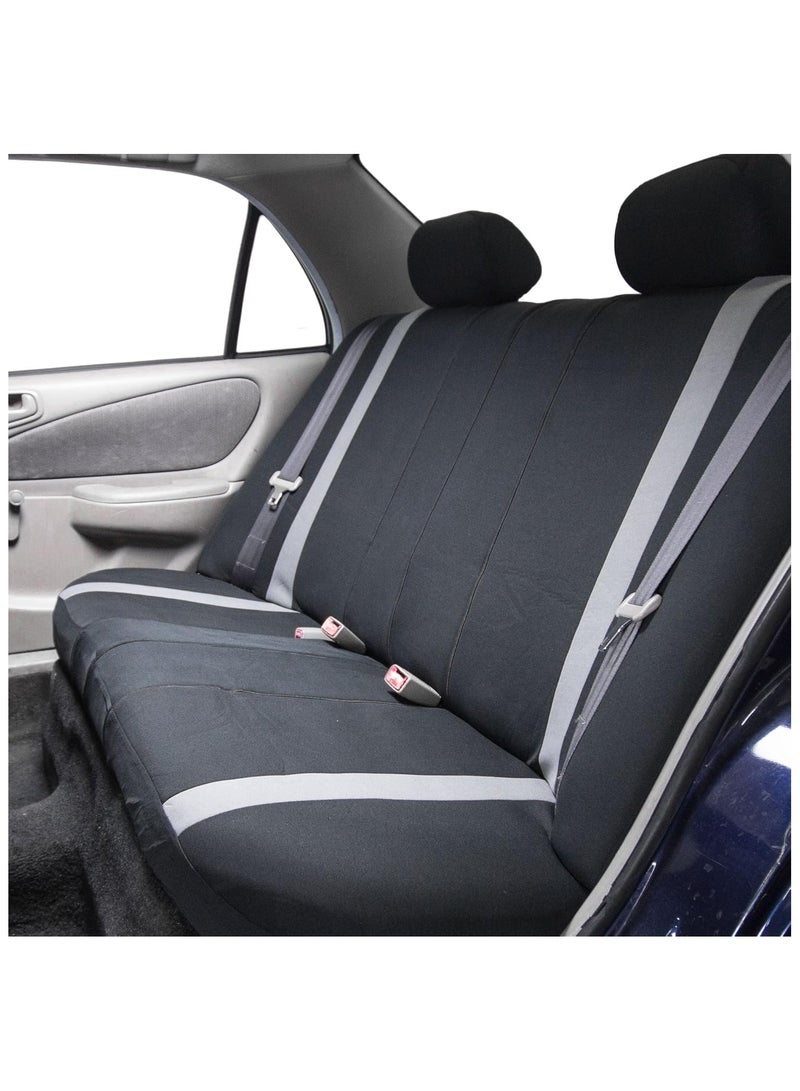 Generic Universal Fit Car Seat Cover for Back Seat - Rear Split Bench Protector for Cars, SUVs, Sedans & Vans – Dog-Friendly Car Seat Protector, Water-Resistant, Durable Cloth Fabric (Gray)  - Image 1