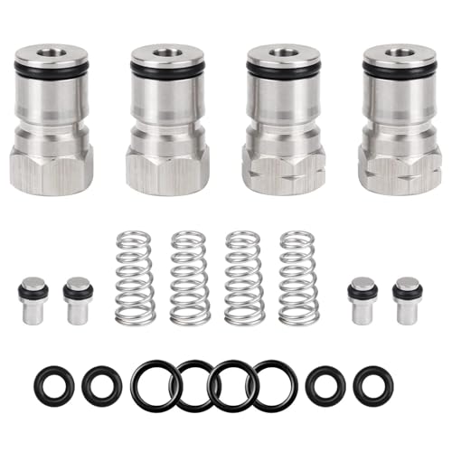Hgkeke 2 Packs Ball Lock Keg Posts for Cornelius Keg Stainless Corny Keg Post 19/32-18 Female Thread Gas Post Keg Liquid Post Replacement O-Rings Ball Lock Keg Fittings (Post & Poppet &Spring) - Image 1