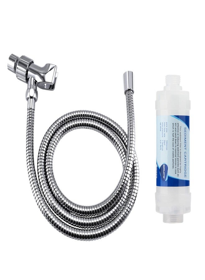 Klabb K-3 Stainless Steel Shower Set - 79 Inch Hose with Adjustable Arm and Head Holder - Image 1