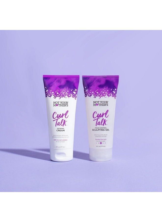 Not Your Mother's - Curl Talk Frizz Control Sculpting Gel And Defining Cream (2Pack) 6 Fl Oz Formulated With Rice Curl Complex For All Curly Hair Types - Image 1