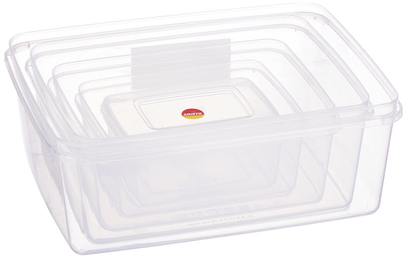 Aristo Kitty Plastic Storage Container - Set Of 5, Color May Vary - Image 5