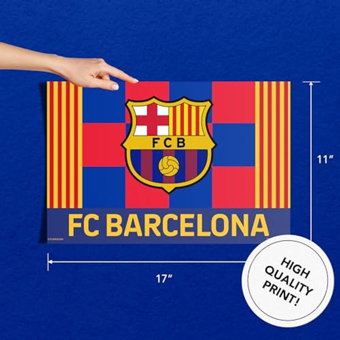 Desert Cactus FC Barcelona Poster Football Soccer 11 x 17 Inch Room Office Dcor Decoration Official Fan Gear (11x17 inch,Design G, Paper) - Image 3