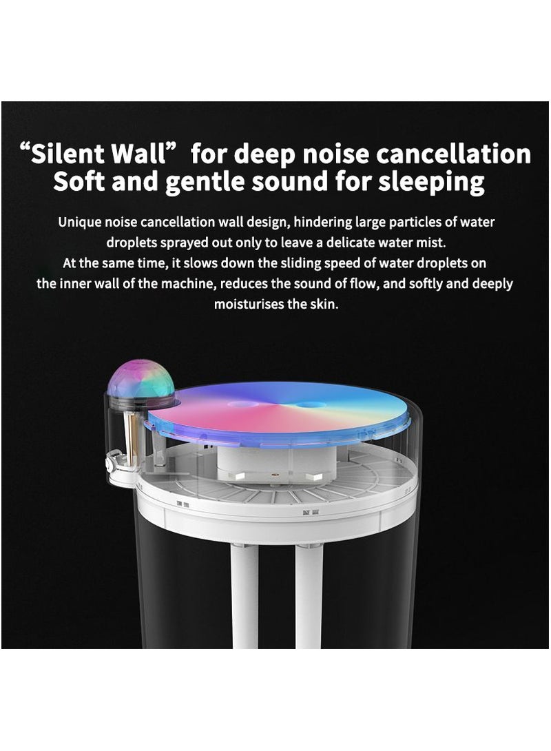 2000ML مزدوج رذاذ الهواء مرطب قدرة كبيرة العلاج بالروائح الزيت ناشر الصامت الغلاف الجوي ضوء أوتوماتيكي إيقاف - Image 2