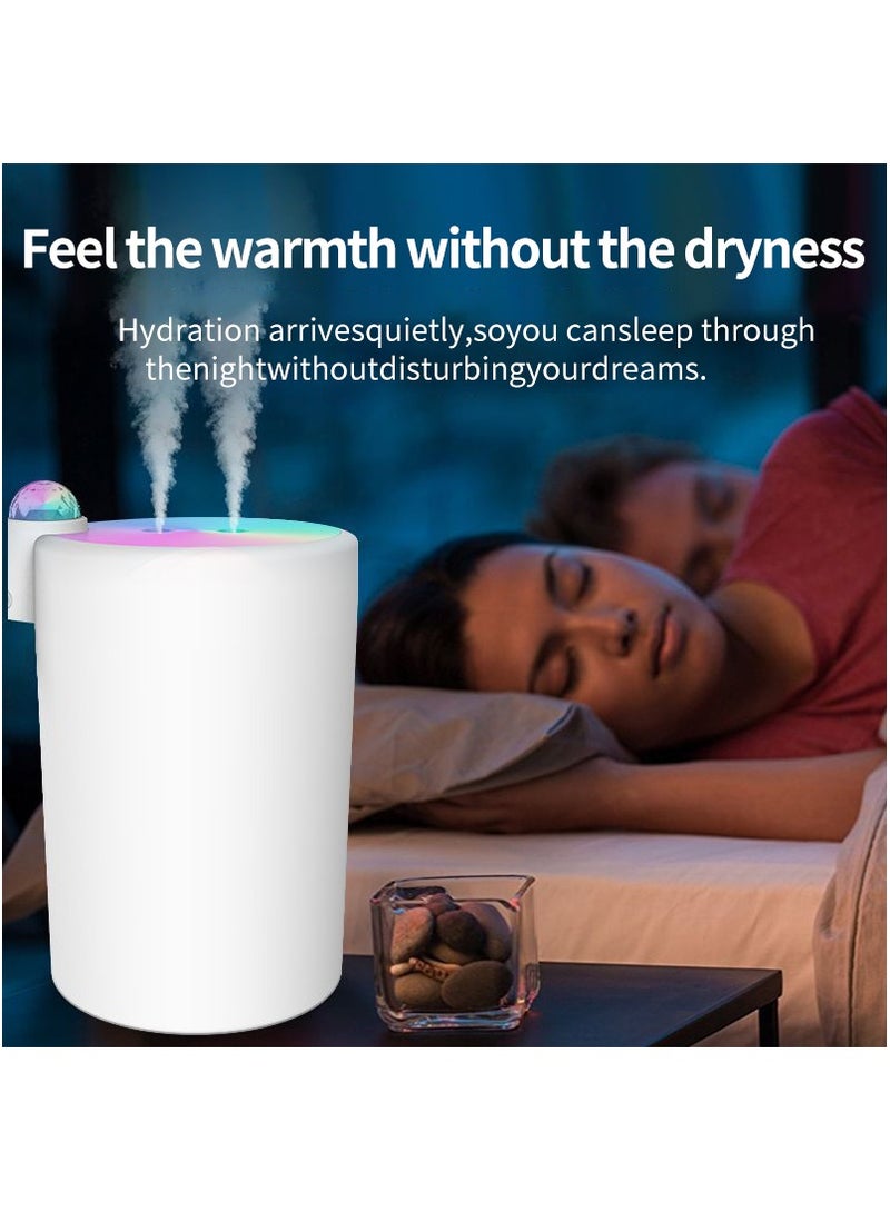 2000ML مزدوج رذاذ الهواء مرطب قدرة كبيرة العلاج بالروائح الزيت ناشر الصامت الغلاف الجوي ضوء أوتوماتيكي إيقاف - Image 1