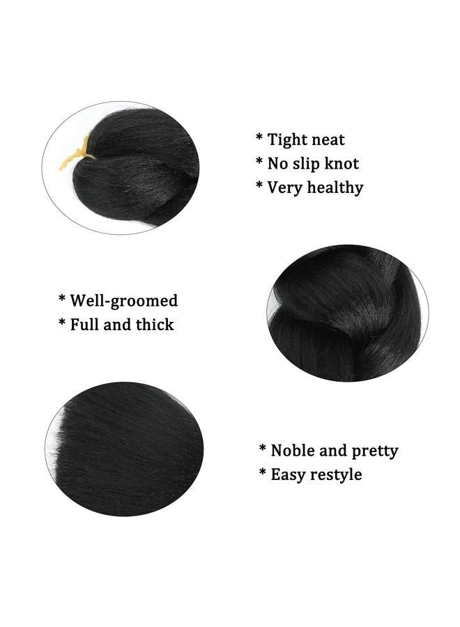 3 Piece African Braids Hair Extension Set Multi Color,Braiding Hair Dark Green Braid Hair Extensions for Box Braids Hot Water Setting High Temperature Synthetic Fiber - Image 3