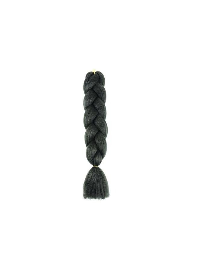 3 Piece African Braids Hair Extension Set Multi Color,Braiding Hair Dark Green Braid Hair Extensions for Box Braids Hot Water Setting High Temperature Synthetic Fiber - Image 5