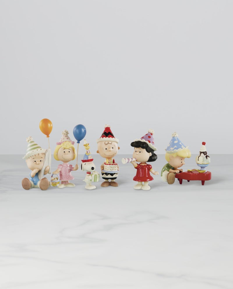 Lenox 847857 Peanuts 6-Piece Birthday Party Figurine Set - Image 2