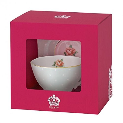 Royal Albert Polka Rose Teacup & Saucer Set - Image 2