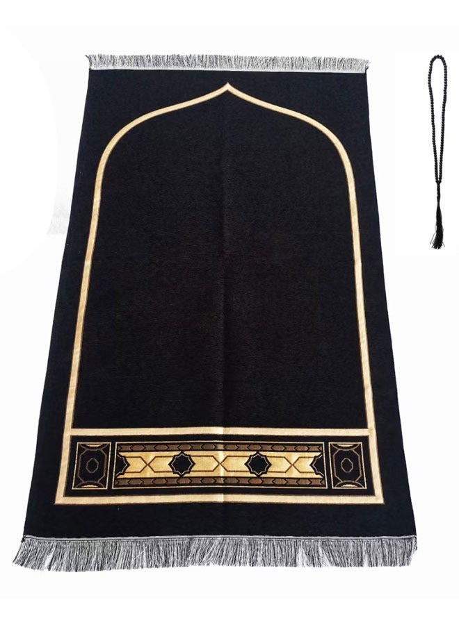 وهاواي Portable Prayer Rug Portable Prayer Rug and Prayer Beads Large Thin Lightweight Prayer Mat Carpet for Women and Men - Image 1