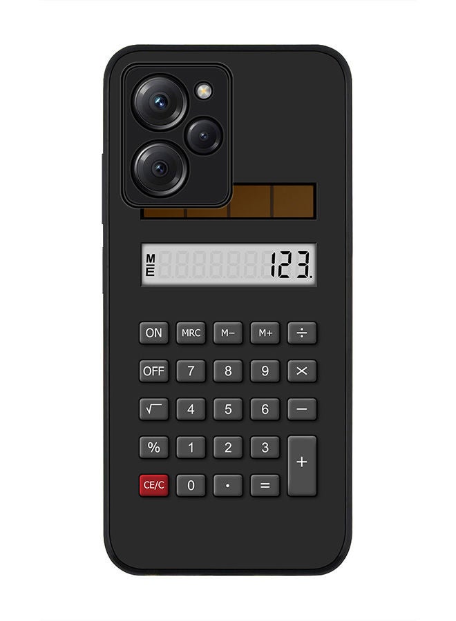 Stylizedd Rugged Black edge case for Poco X5 Pro Slim fit Soft Case Flexible Rubber Edges Anti Drop TPU Gel Thin Cover - Calc (Black) - Image 1