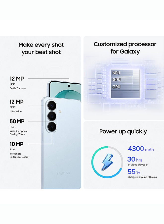 سامسونج جالاكسي S26 بلس ثنائي الشريحة 5G فضي شادو 12GB رام 512GB - نسخة الشرق الأوسط - Image 4