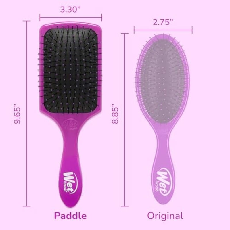 Wet Brush Paddle Detangler Brush - Purple By For Unisex - 1 Pc Hair Brush - Image 5