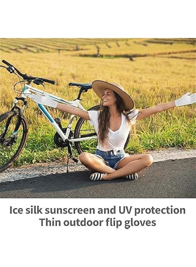 هوكور Toriseek UV Sun Protection Gloves Women Non Slip Sun Gloves Driving Gloves Breathable Outdoor Cycling Gloves for Women,Full Finger Touchscreen Gloves - Image 5