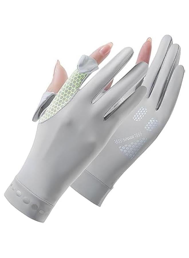 هوكور Toriseek UV Sun Protection Gloves Women Non Slip Sun Gloves Driving Gloves Breathable Outdoor Cycling Gloves for Women,Full Finger Touchscreen Gloves - Image 1