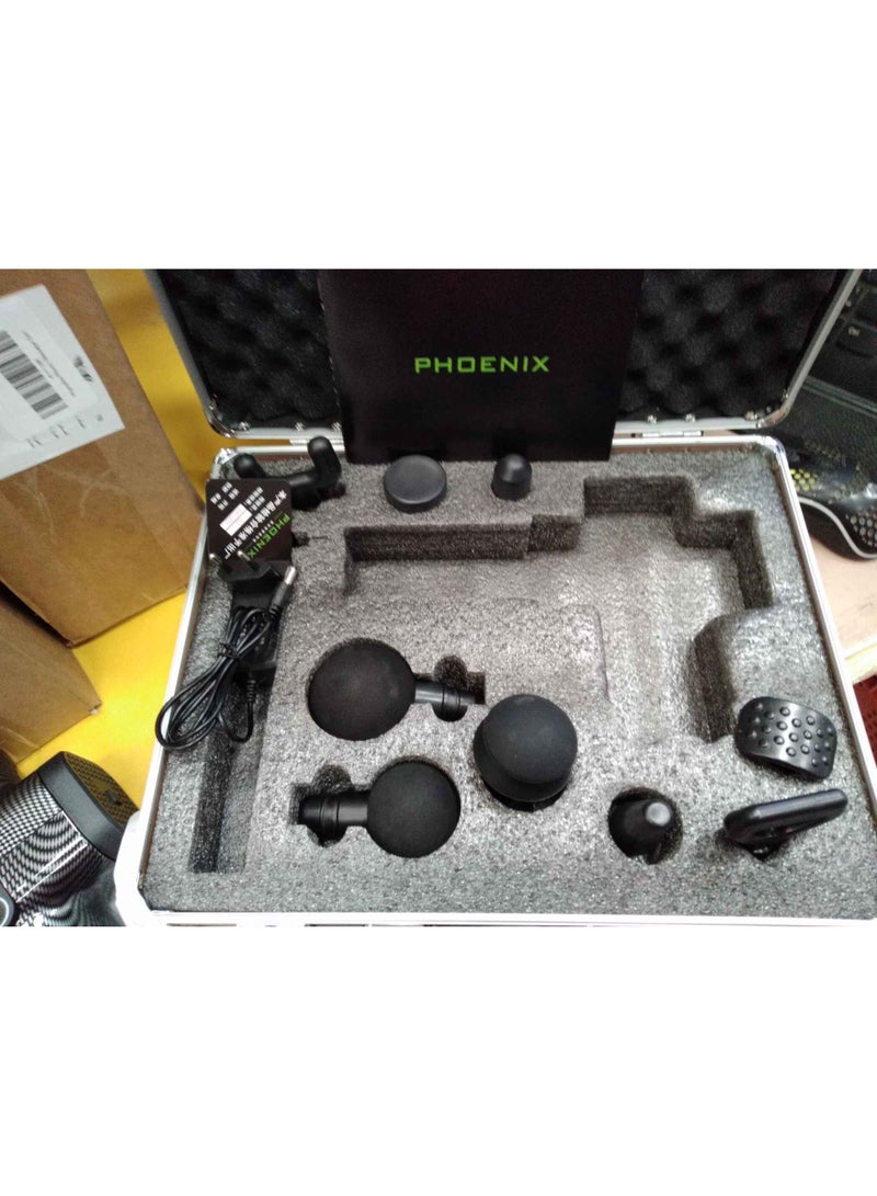 Phoenix and Europa مسدس تدليك فونكيس A1 مع 9 رؤوس لتدليك الجسم بالكامل من فيزيولين - Image 4