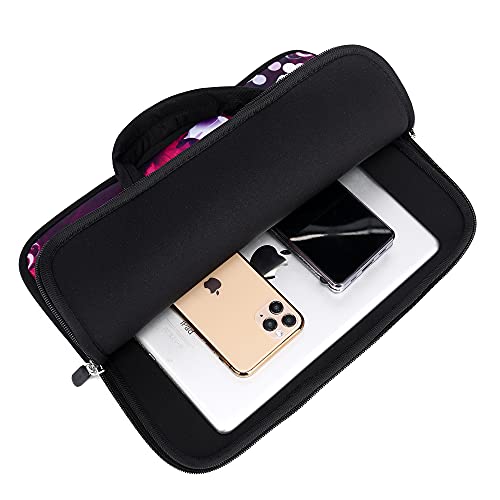 Baocool 11" 11.6" 12" 12.1" 12.5" inch Laptop Carrying Bag Case Notebook Ultrabook Bag Tablet Cover Neoprene Fit Samsung Google Acer HP DELL Lenovo Asus (11 11.6 12.1 12.2 inch, Purple Butterfly) - Image 5