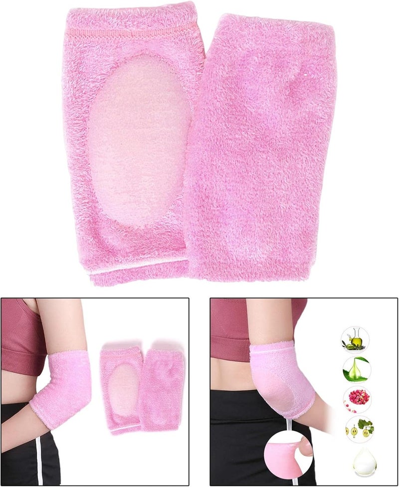 klarako 2Pcs Elbow Gel Sleeves, Dry Skin Moisturizing Elbow Brace Elbow Sleeve Support for SPA - Image 2
