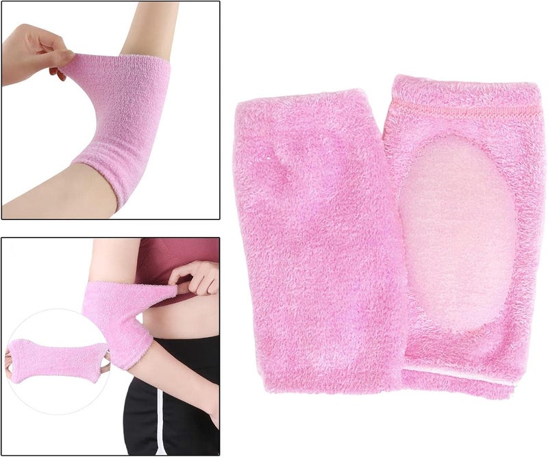 klarako 2Pcs Elbow Gel Sleeves, Dry Skin Moisturizing Elbow Brace Elbow Sleeve Support for SPA - Image 3