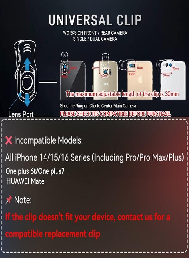 APEXEL 4 in 1 Phone Photography Kit, 18X Telephoto Lens, 198° Fisheye Lens, 15X Macro Lens, 0.63X Wide Angle Lens, Set with Flexible Phone Tripod, for iPhone 13/12/11/XS Max/XR/XS/X Samsung One Plus - Image 3