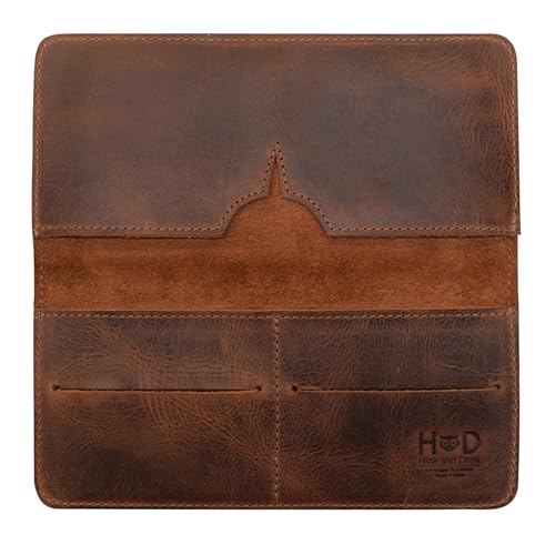 Hide & Drink, Cell Phone Wallet Handmade from Full Grain Leather - Bourbon Brown - Image 3