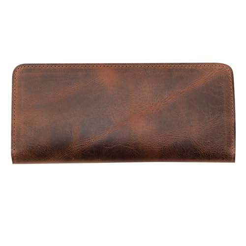 Hide & Drink, Cell Phone Wallet Handmade from Full Grain Leather - Bourbon Brown - Image 5