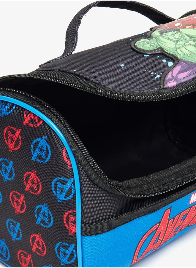 مارفل Marvel Avengers Print Lunch Bag with Top Handle and Zip Closure