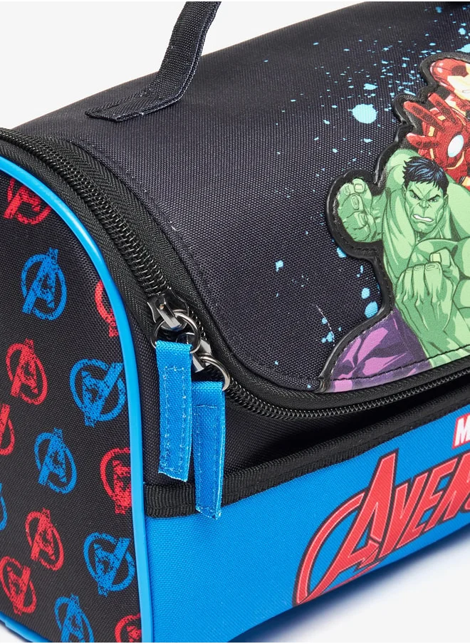 مارفل Marvel Avengers Print Lunch Bag with Top Handle and Zip Closure