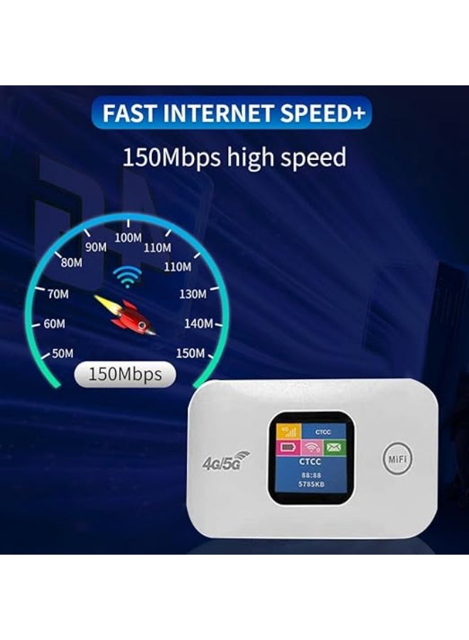 عام راوتر واي فاي محمول 4G بسرعة 150 ميجابت في الثانية، يدعم نقطة اتصال محمولة لغاية 10 مستخدمين، مناسب للاستخدام في السيارة مع فتحة لبطاقة SIM. - Image 4