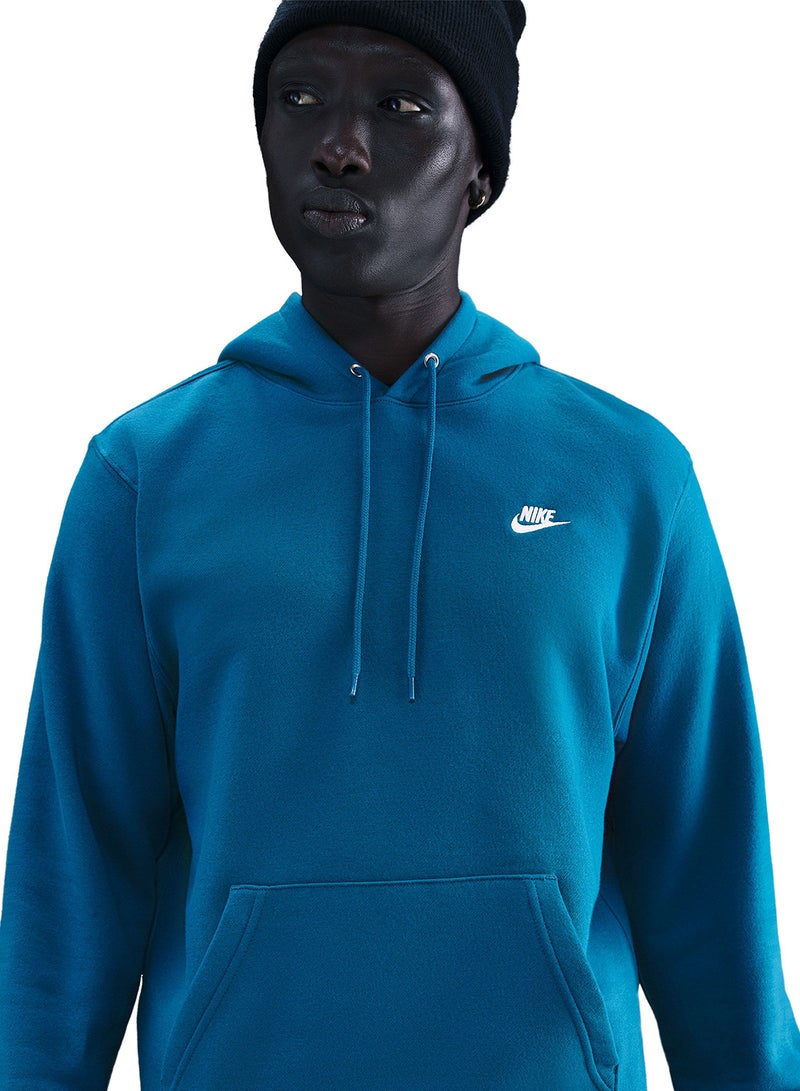 Nike Club Brushed Pullover Hoodie - Image 3