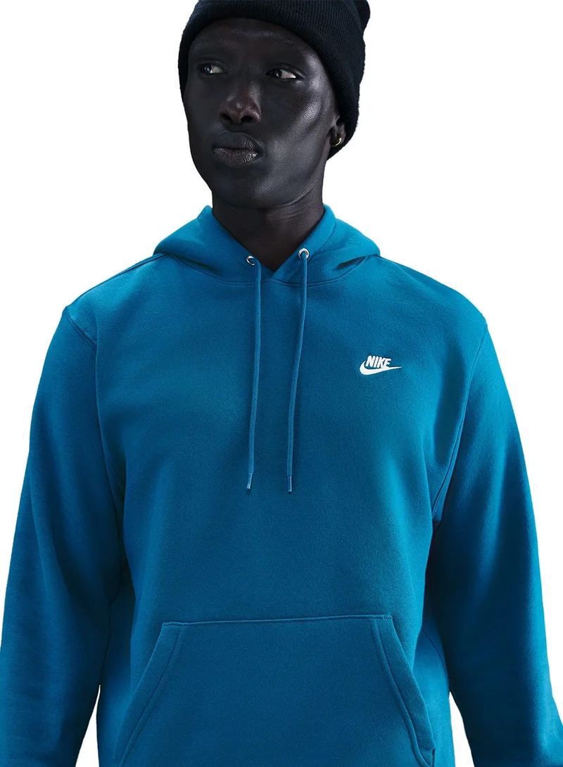 Nike Club Brushed Pullover Hoodie
