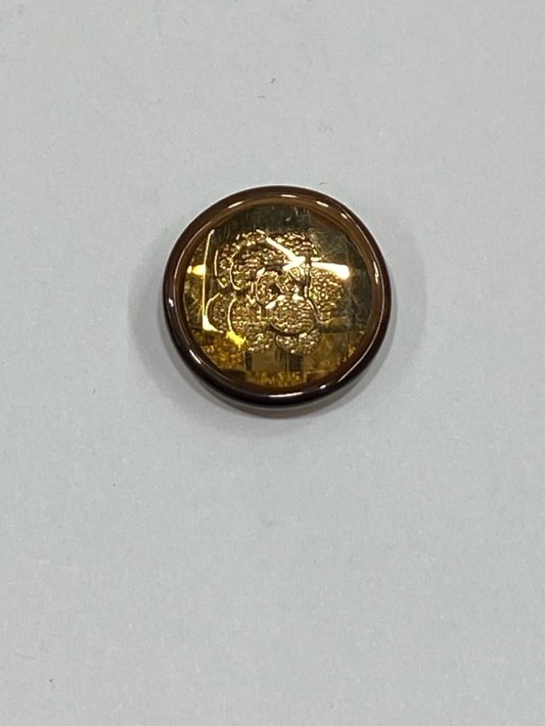 Karan Tuhafiye Karan Haberdashery Jacket and Cufflinks Italian Button Set of 6 Dark Mustard 2 cm D2002 - Image 4