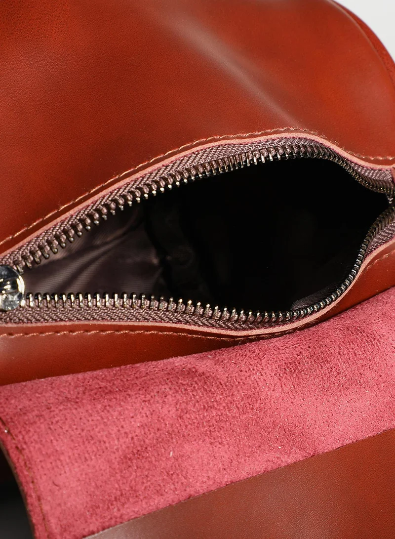 صوص هاوت حقيبة يد تشيلسي بنية