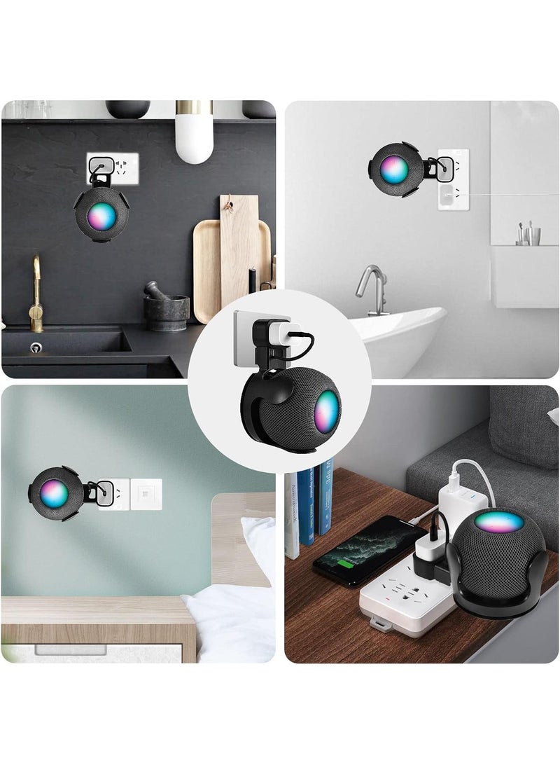 general Suitable For Apple HomePod Mini Smart Speaker Hidden Wire Management Socket Bracket - Image 5