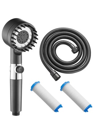 BRIMIX Filtered Hand Held Shower Head High Pressure Help Reduces Hair Loss Boost Skin Remove Chlorine Hard Water Filter Shower Head with Extra 2 Filters & Hose - pzsku/Z3398162C2A429180F4BBZ/45/_/1722438066/17af3c36-5d1c-400b-bfe6-331ccc9f9c54