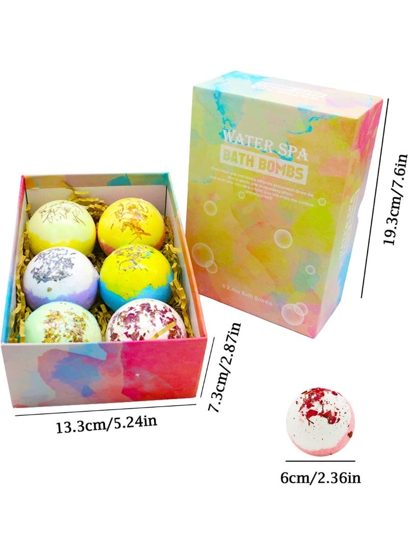 BLOOMING TIME Bath Bombs, Bath Bomb Gift Set 6 x 4 OZ - Image 4