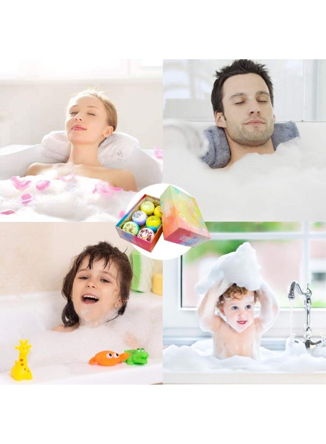 BLOOMING TIME Bath Bombs, Bath Bomb Gift Set 6 x 4 OZ - Image 3