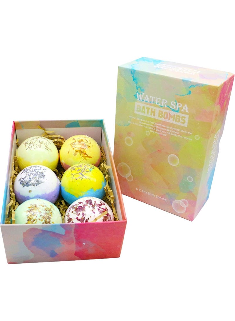 BLOOMING TIME Bath Bombs, Bath Bomb Gift Set 6 x 4 OZ - Image 2